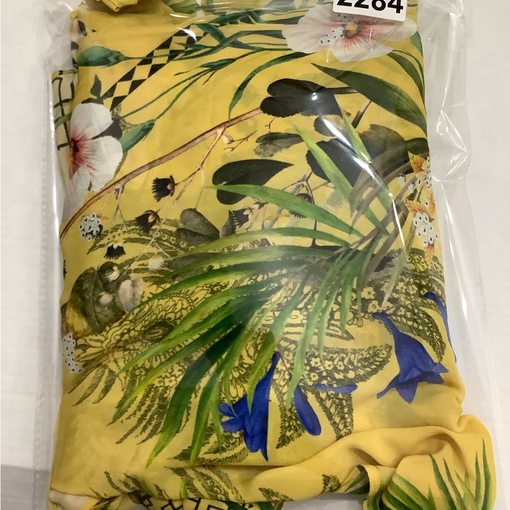 Ted Baker Royal Palm Tie Back Top Silk Blend Lightweight - Picture 9 of 9